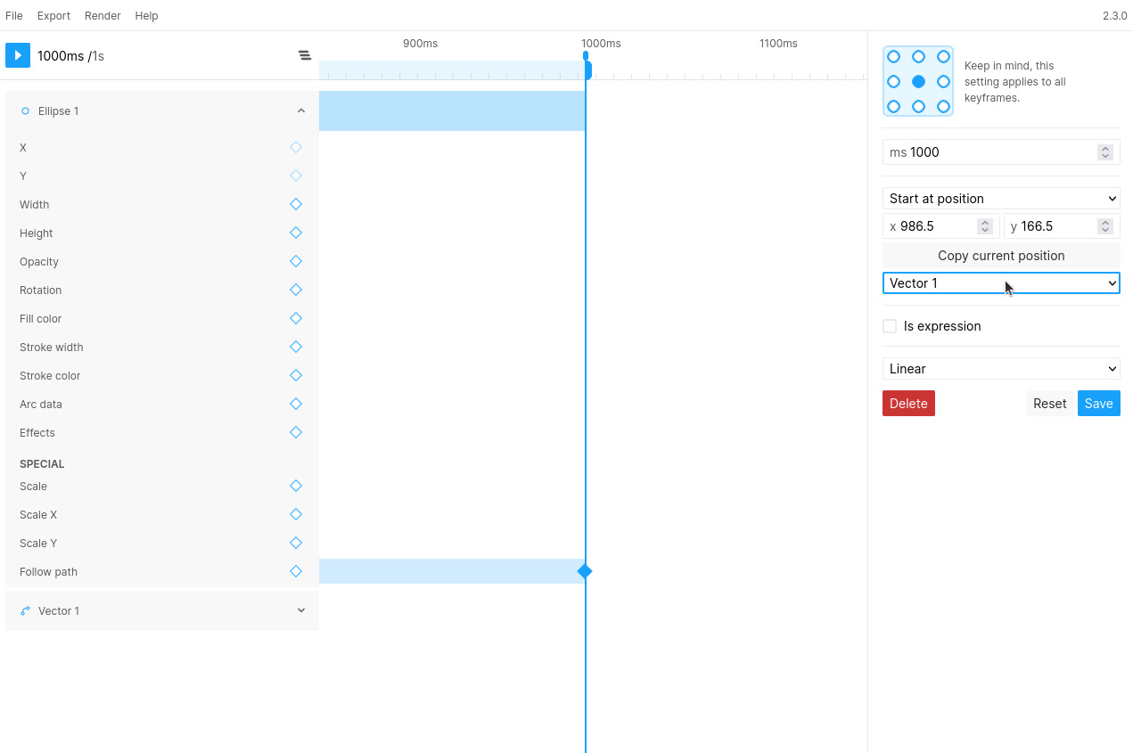 Selecting the layer